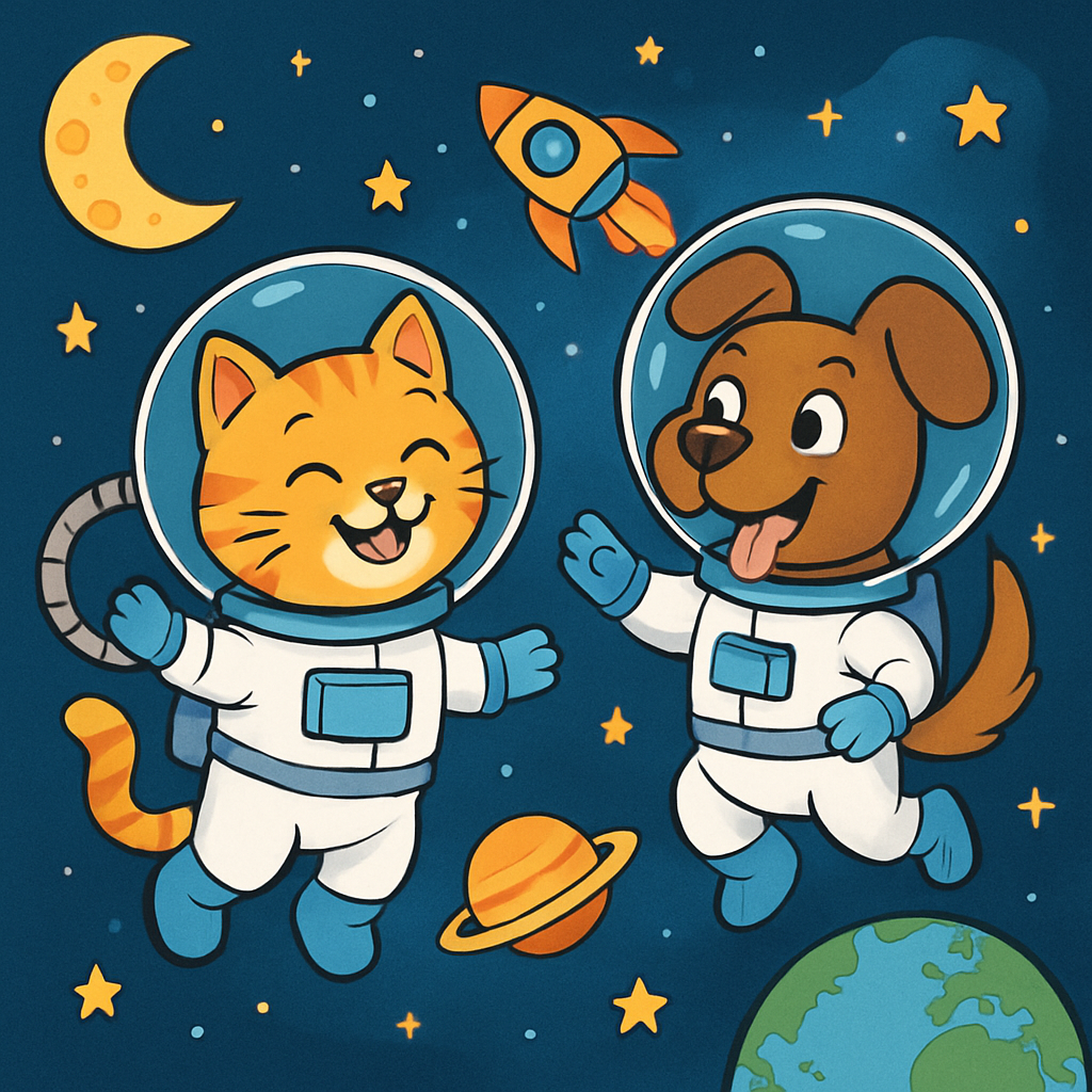 Space Adventure Coloring Book Cover